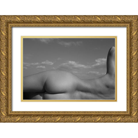 Fragments Of The Landscape 10 Gold Ornate Wood Framed Art Print with Double Matting by Faletkin, Mikhail