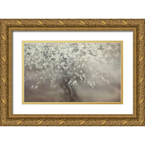 Stars Of Spring Gold Ornate Wood Framed Art Print with Double Matting by Talen, Nel