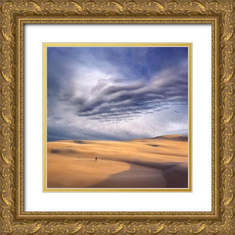 The Last Frame Gold Ornate Wood Framed Art Print with Double Matting by Lewandowski, Grzegorz
