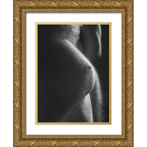 Sand On Me Gold Ornate Wood Framed Art Print with Double Matting by Lazzarotti, Paolo