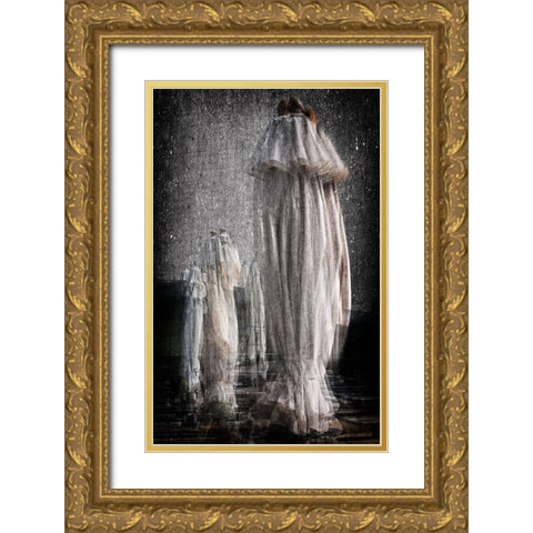 Ghosts Of Summer Gold Ornate Wood Framed Art Print with Double Matting by Corte, Raffaele