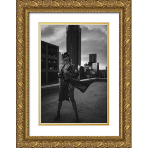 Gotham Gold Ornate Wood Framed Art Print with Double Matting by Ishibashi, Jun