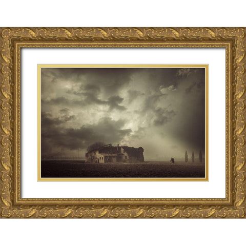 Remember Gold Ornate Wood Framed Art Print with Double Matting by Fraccaroli, Andrea