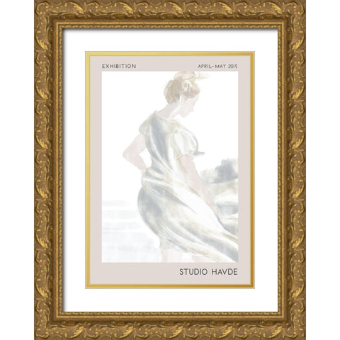 Studio Havde Gold Ornate Wood Framed Art Print with Double Matting by 1x Studio II