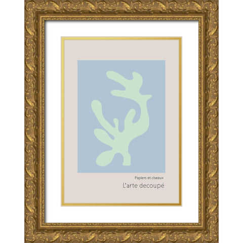 Larte Decoupac Gold Ornate Wood Framed Art Print with Double Matting by 1x Studio II