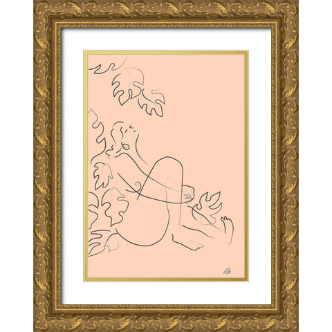 Embrace Nature Gold Ornate Wood Framed Art Print with Double Matting by 1x Studio II