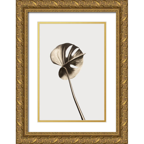 Monstera Gold 06 Gold Ornate Wood Framed Art Print with Double Matting by 1x Studio III