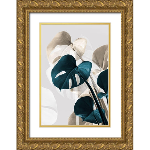 Monstera Creative 10 Gold Ornate Wood Framed Art Print with Double Matting by 1x Studio III