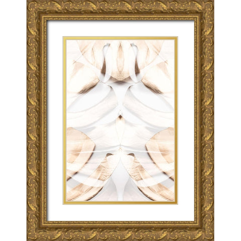 Monstera Gold 12 Gold Ornate Wood Framed Art Print with Double Matting by 1x Studio III
