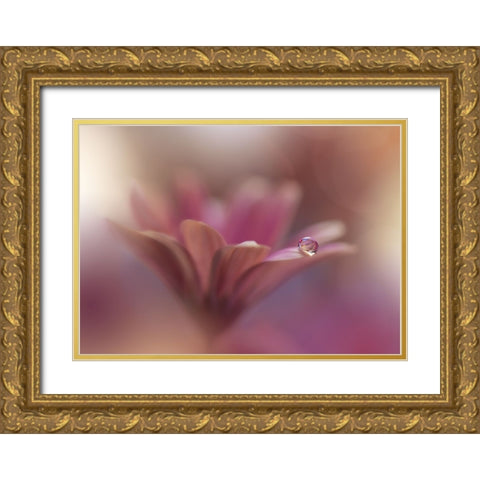 Untitled Gold Ornate Wood Framed Art Print with Double Matting by Nan, Juliana
