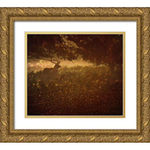 Golden Woods Gold Ornate Wood Framed Art Print with Double Matting by Fabrowski, Robert