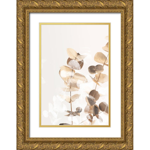 Eucalyptus Creative Gold 01 Gold Ornate Wood Framed Art Print with Double Matting by 1x Studio III