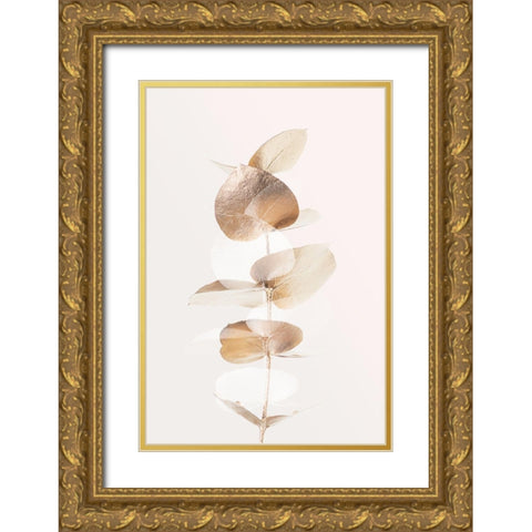 Eucalyptus Creative Gold 04 Gold Ornate Wood Framed Art Print with Double Matting by 1x Studio III