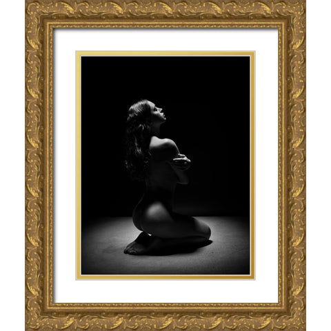 Under The Light Gold Ornate Wood Framed Art Print with Double Matting by Yang, James