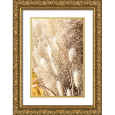 Dried Bouquet Gold Ornate Wood Framed Art Print with Double Matting by 1x Studio III