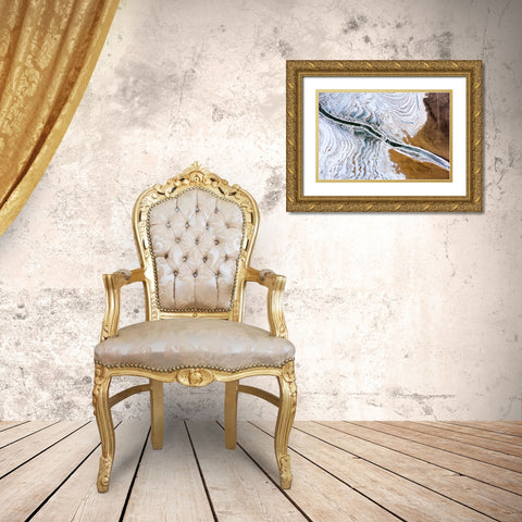 Land Of Ice And Snow Gold Ornate Wood Framed Art Print with Double Matting by SPIDER