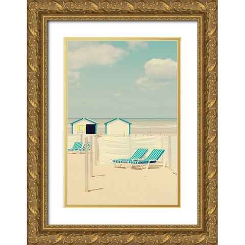 Untitled Gold Ornate Wood Framed Art Print with Double Matting by Della Latta, Massimo