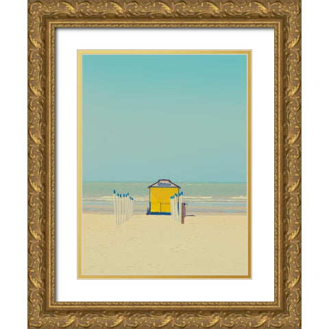 Untitled Gold Ornate Wood Framed Art Print with Double Matting by Della Latta, Massimo