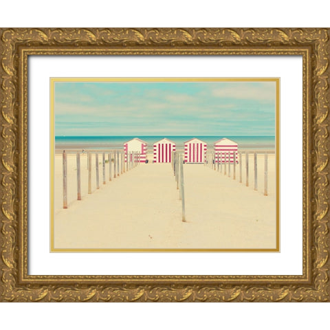 Untitled Gold Ornate Wood Framed Art Print with Double Matting by Della Latta, Massimo