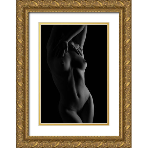Body Language Gold Ornate Wood Framed Art Print with Double Matting by Franke, Ruth