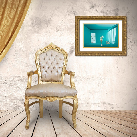Caging Gold Ornate Wood Framed Art Print with Double Matting by von Diepenbroek, Christine