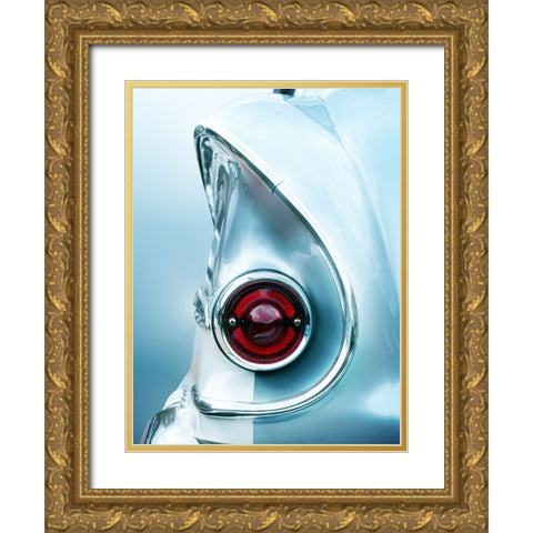 Us Classic Car 1958 Brookwood Gold Ornate Wood Framed Art Print with Double Matting by Gube, Beate