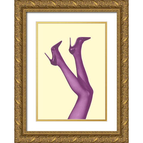 Kick Up Your Heels #05 Gold Ornate Wood Framed Art Print with Double Matting by 1x Studio III