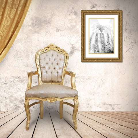 Sand Gold Ornate Wood Framed Art Print with Double Matting by 1x Studio II