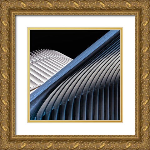 Escape From New York Ii Gold Ornate Wood Framed Art Print with Double Matting by Compagnucci, Patrick