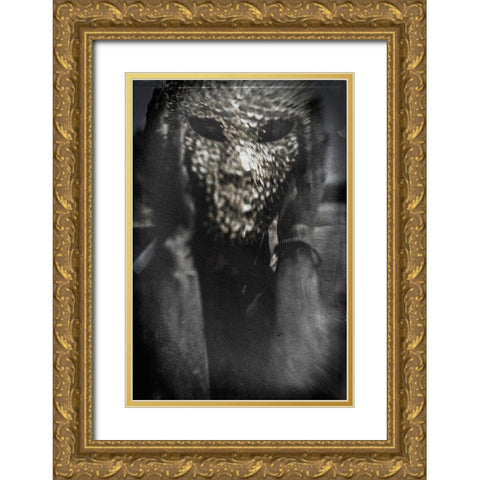 Untitled Gold Ornate Wood Framed Art Print with Double Matting by Bousca, Bogdan