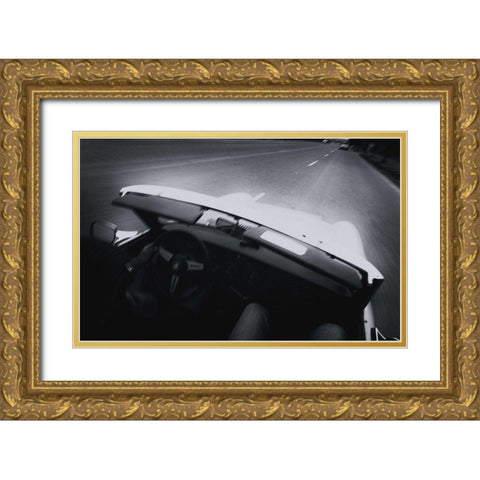 Chasing Rain Gold Ornate Wood Framed Art Print with Double Matting by Mccleave, Thomas