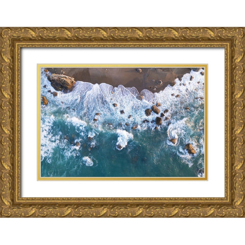Before The Storm Gold Ornate Wood Framed Art Print with Double Matting by Mitamura, Takeshi