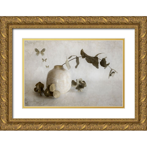 Calm Days Gold Ornate Wood Framed Art Print with Double Matting by Kiral, Cicek