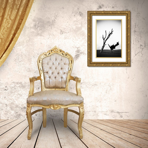 Contrast Gold Ornate Wood Framed Art Print with Double Matting by Abu, Dekel