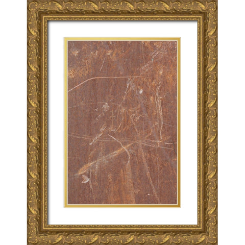 Sheet Metal Wall_1 Gold Ornate Wood Framed Art Print with Double Matting by 1x Studio III
