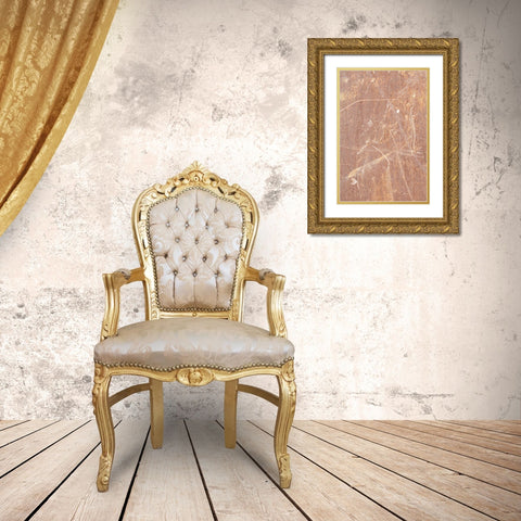 sheet metal wall_2 Gold Ornate Wood Framed Art Print with Double Matting by 1x Studio III