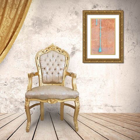 Wall and string Gold Ornate Wood Framed Art Print with Double Matting by 1x Studio III