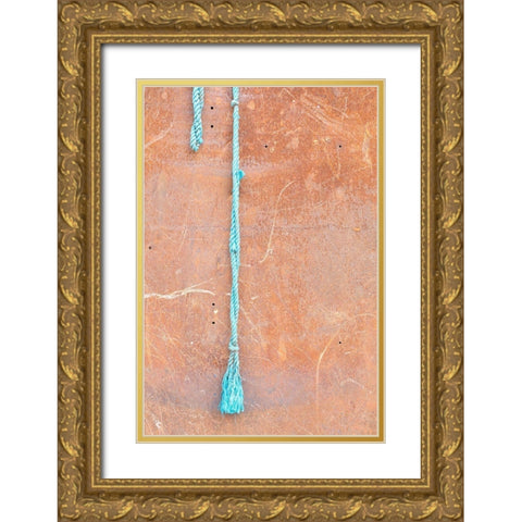 Wall and string Gold Ornate Wood Framed Art Print with Double Matting by 1x Studio III