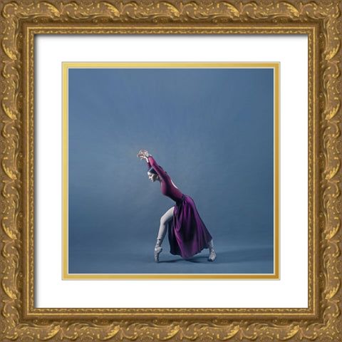 Persian Dancer Gold Ornate Wood Framed Art Print with Double Matting by Hasheminasab, Moein