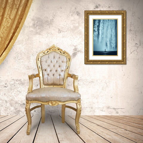 Be Like Water Gold Ornate Wood Framed Art Print with Double Matting by Souhuwat, Leroy