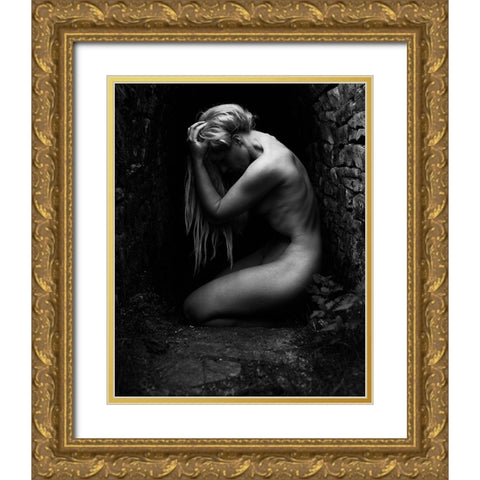 Keira 2 Gold Ornate Wood Framed Art Print with Double Matting by Fritz, Ray
