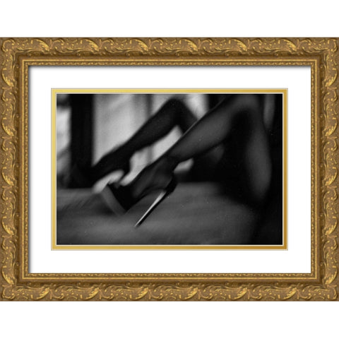 Bona|Sera Gold Ornate Wood Framed Art Print with Double Matting by Schottstaedt, Erik