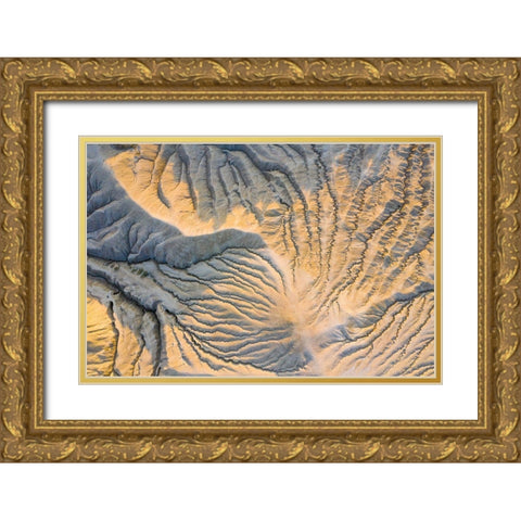 Geological Wonder Gold Ornate Wood Framed Art Print with Double Matting by Constantin, Lucian