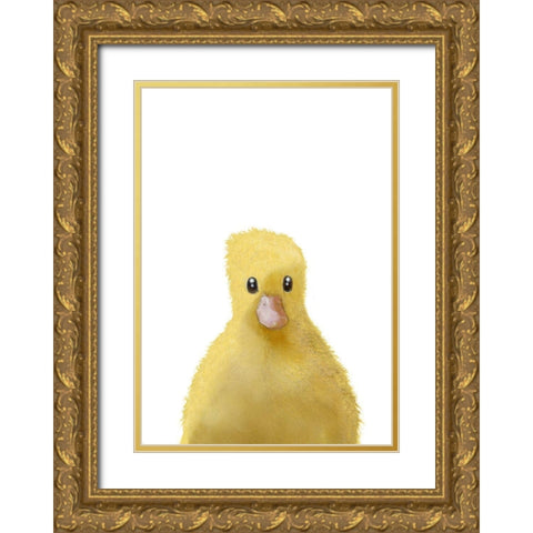 Duck Gold Ornate Wood Framed Art Print with Double Matting by 1x Studio II