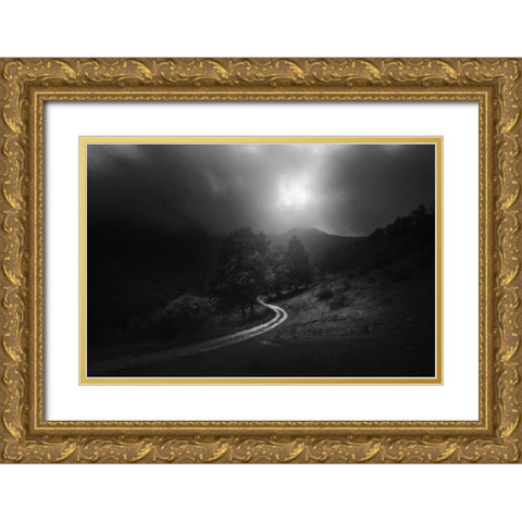 A Fleeting Moment Of Grace Gold Ornate Wood Framed Art Print with Double Matting by Manini, Filippo