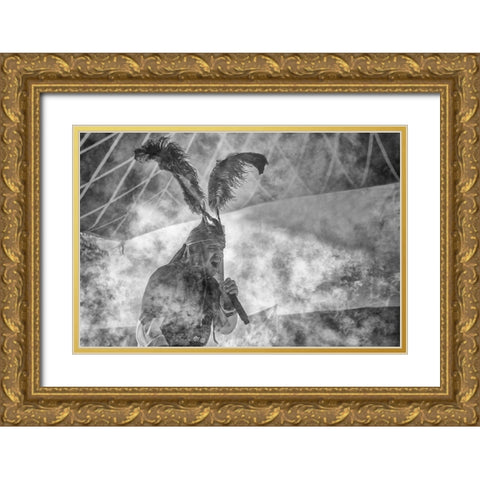 Singer Gold Ornate Wood Framed Art Print with Double Matting by Masoud Arabshshi, Amir