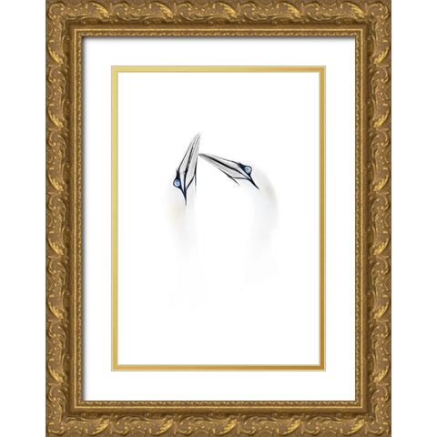 Tenderness Gold Ornate Wood Framed Art Print with Double Matting by Latham, Chris