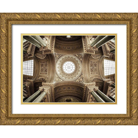 Versailles Iii Gold Ornate Wood Framed Art Print with Double Matting by El Gamal, Nanouk