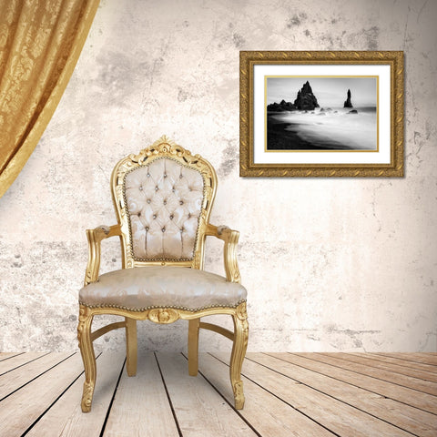 Black Sand Gold Ornate Wood Framed Art Print with Double Matting by Jikharev, Alexander
