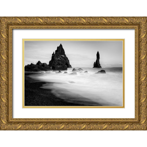 Black Sand Gold Ornate Wood Framed Art Print with Double Matting by Jikharev, Alexander